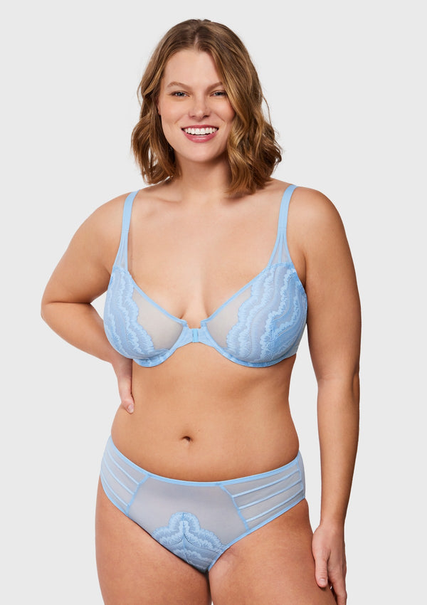 Barely Breezies Front Closure Seamless Modesty Bra with Shawn