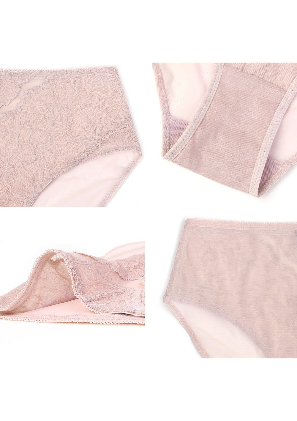 HSIA Polka Dot Super Soft Lace Back Cheeky Panties 3 Pack