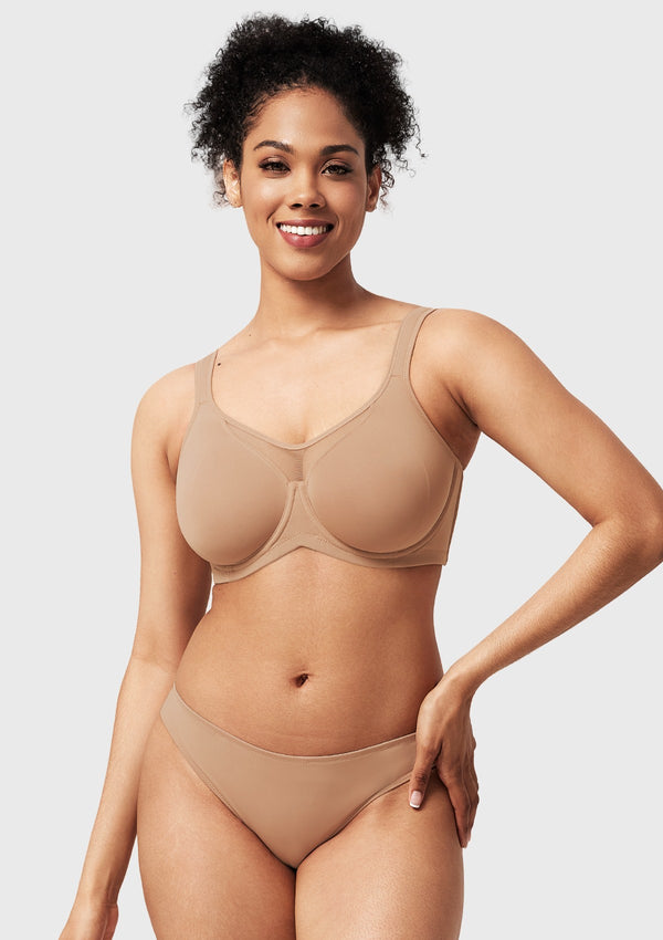 CoolComfort Smoothing Unlined Minimizer Underwire Bra