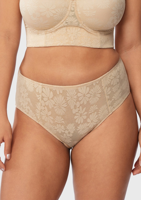 Daisy High-Rise Soft Comfort Natural Nude Lace Brief Underwear