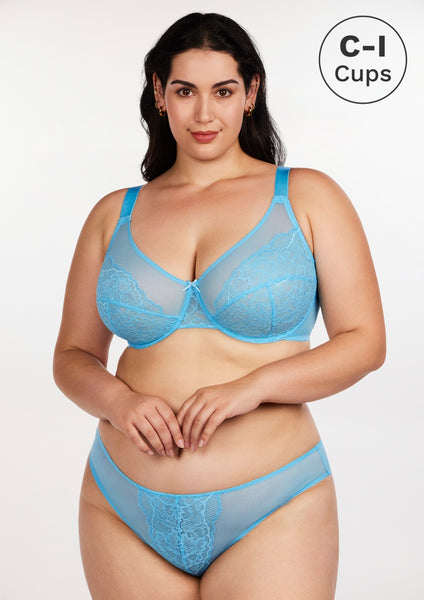 HSIA Enchante Matching Bra and Underwear Sets: Uplift Big Boobs Bra