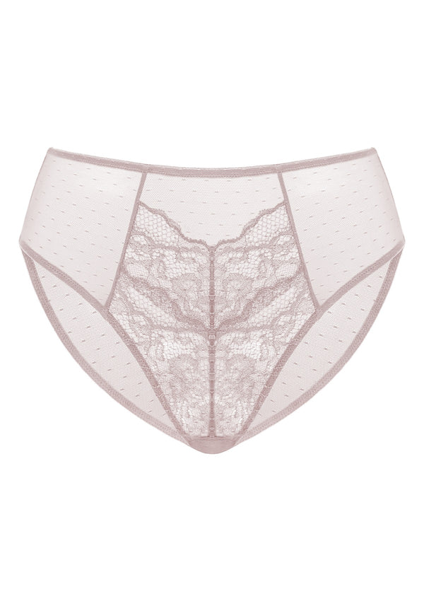HSIA Mid-Rise Sheer Stylish Lace-Trimmed Supportive Comfy Mesh Pantie