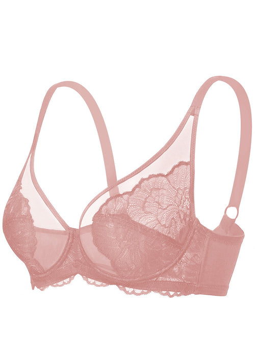 Buy HSIA Minimizer Bras for Women Full Coverage, Unlined Bra with Underwire  Non-Padded Lace Women's Bra Online at desertcartUAE