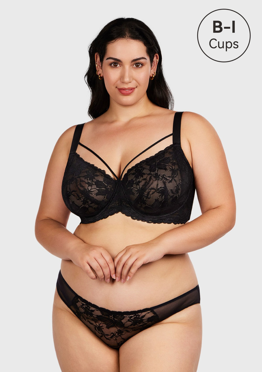 Buy HSIA Minimizer Bra for Women,Unlined Non Padded Lace Sexy Plus Size  Bras Full Figure Black Bras