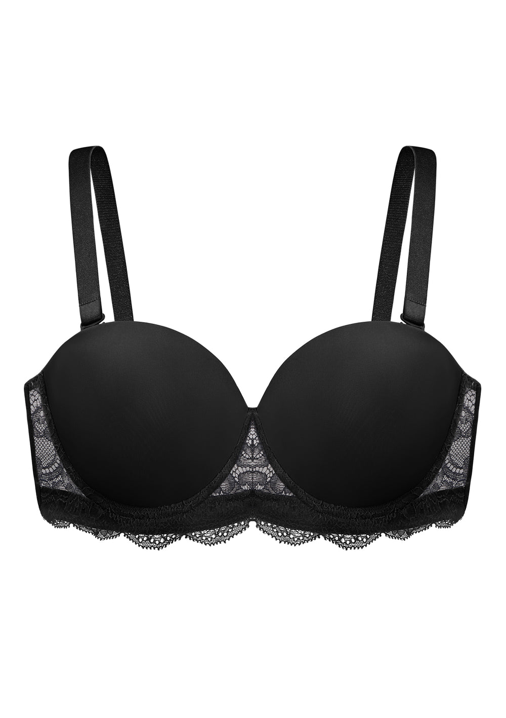 Womens Black A-D Maximising Multiway Strapless Bra