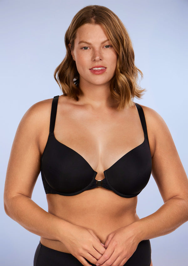 HSIA Minimizer Bras for Women Full Coverage, Plus Size T-Shirt Bra Unlined  Bra with Underwire, Black 34C at  Women's Clothing store