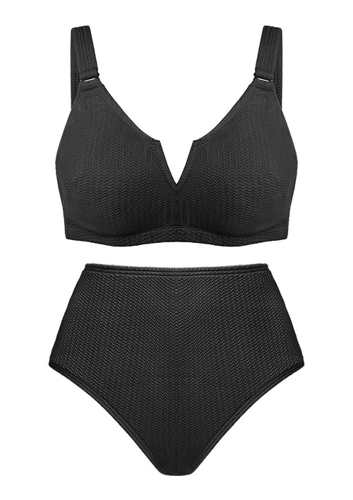 Mermaid High-Rise Black Lace Brief Underwear
