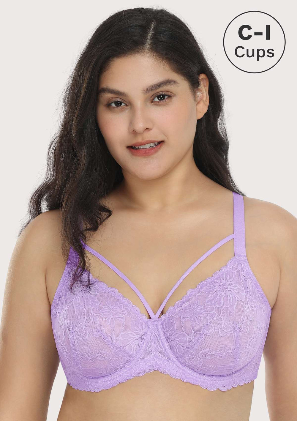 Womens Plus Size Full Coverage Underwire Unlined Minimizer Lace Bra Bright  Rose 38J