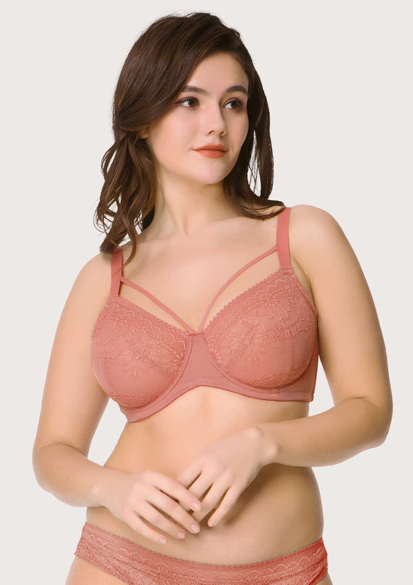 HSIA Peony Lace Unlined Supportive Underwire Bra