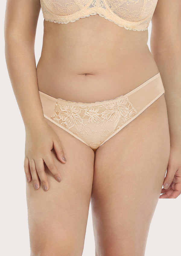 HSIA HSIA Breathable Sexy Lace Beige Cream Bikini Underwear M / Beige Cream