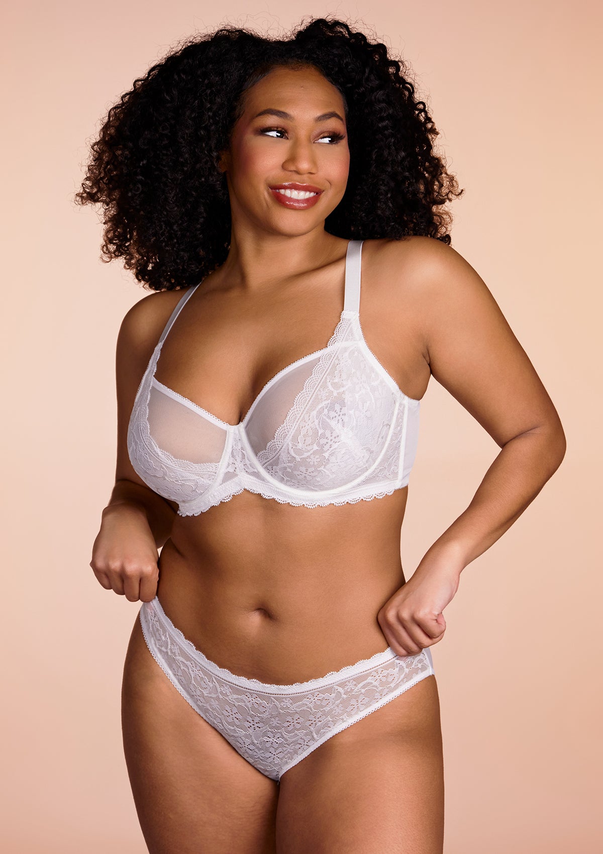 HSIA Anemone Matching Underwear and Bra Sets Underwire Bra No Padding