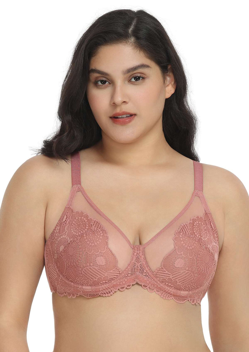 New Catherines Women's Plus Size Full Coverage Bra with Underwire Nude  Black