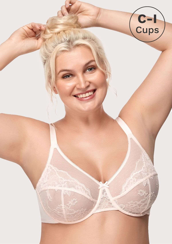 HSIA Enchante Lace Unlined Underwire Bra