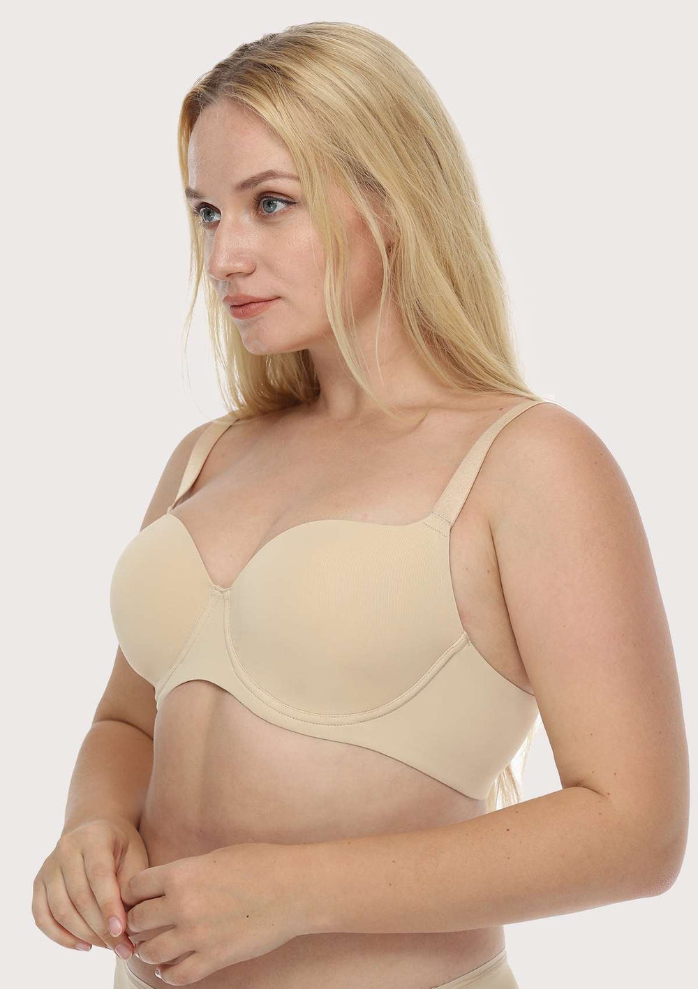 Women's Smoothing Moulded T-Shirt Bra, Nude, 34E