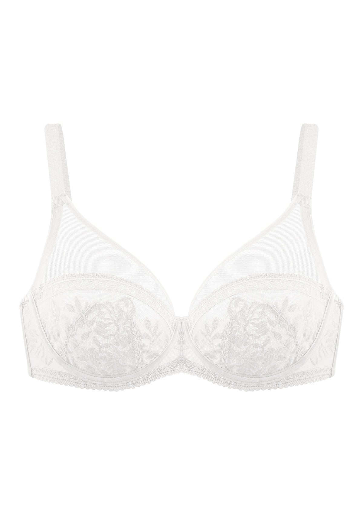 HSIA Gladioli Lace-trimed Unlined Underwire Bra and panty Set