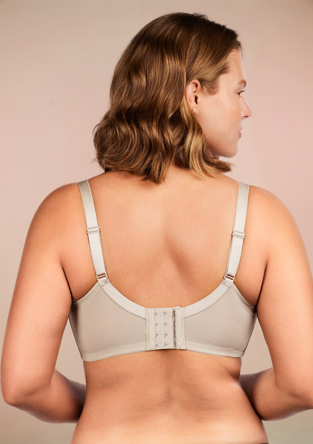 HSIA Seamed Cup Bra: Unlined Lace Bra - Back and Side Smoothing Bra