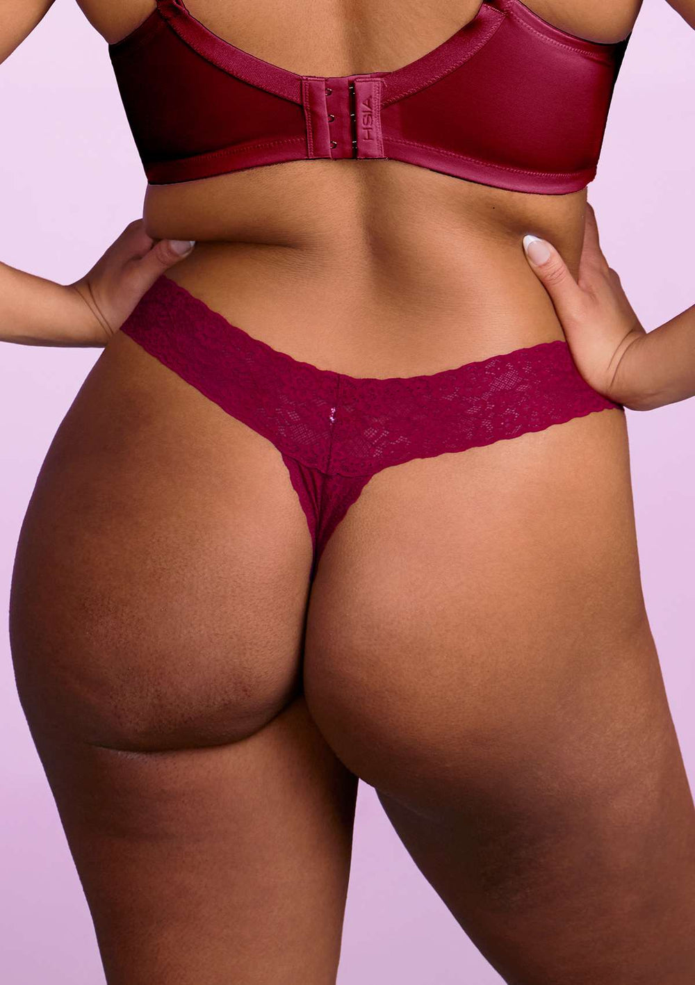 HSIA Soft Sexy Lace Cheeky Thong Underwear 3 Pack