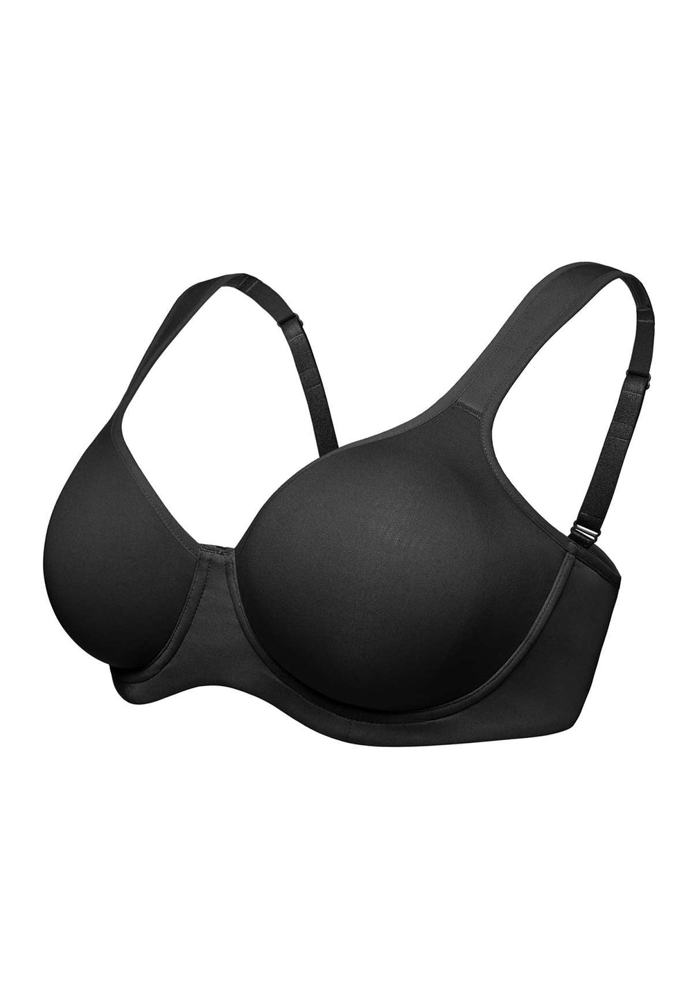 HSIA Women's Minimizer Underwire Unlind Bra Full Coverage Non Padded  T-Shirt Molded Full Bust Bra 34C-42DDD, Black, 38C: Buy Online at Best  Price in UAE 