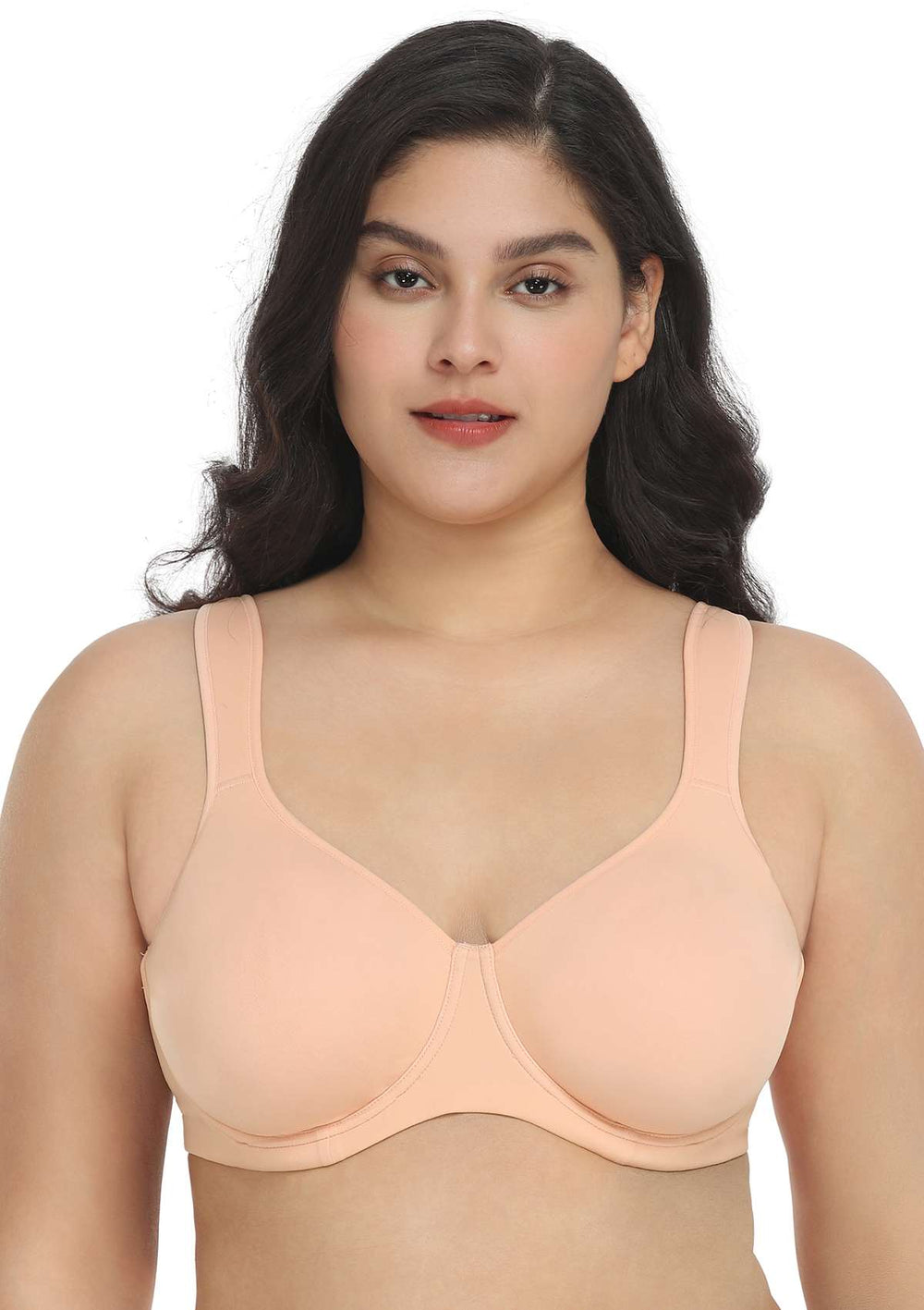 Underwired Full Cup Minimizer T-Shirt Bra in D-Cup Size
