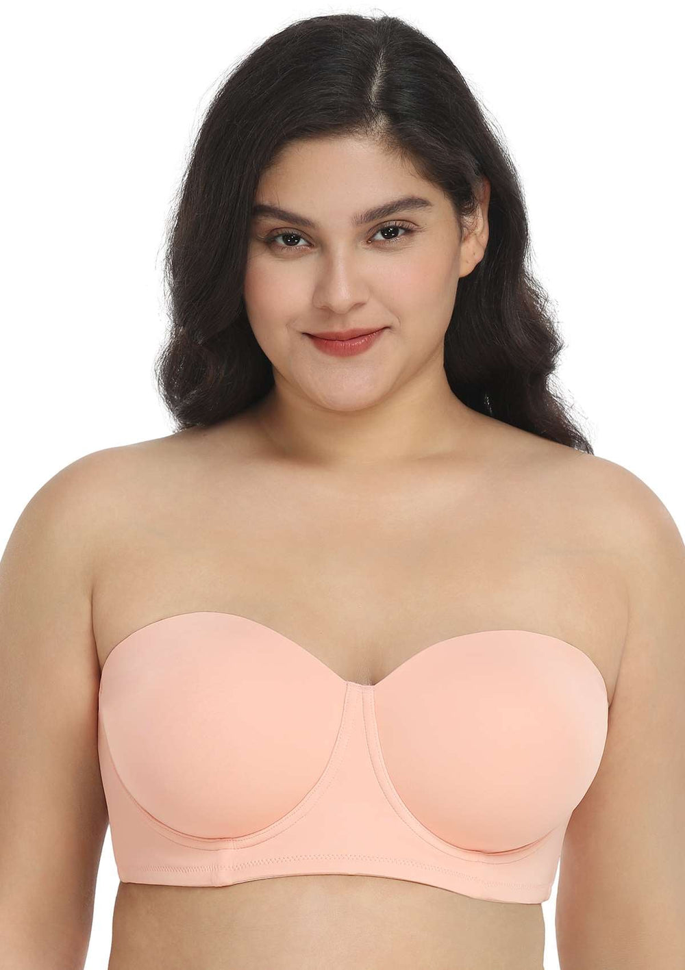 Women Multiway Strapless Bra 32 46 C To G Half Cup Plus Size