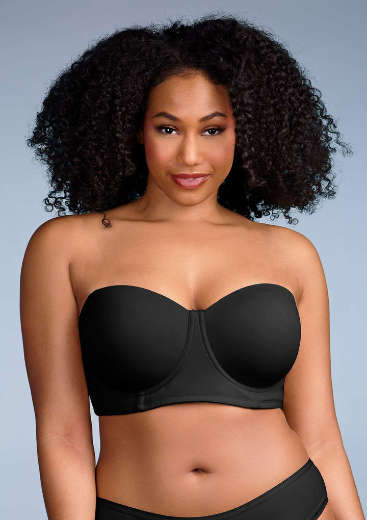 Strapless Bras for Women Plus Size Push Up Multiway Large Bust Seamless  Bandeau