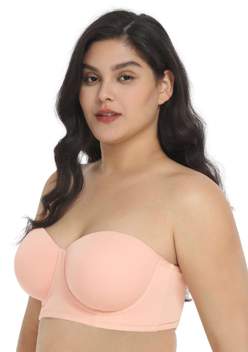 M&S NON WIRED, PADDED, MOULDED CUPS MULTIWAY STRAPLESS BRA IN