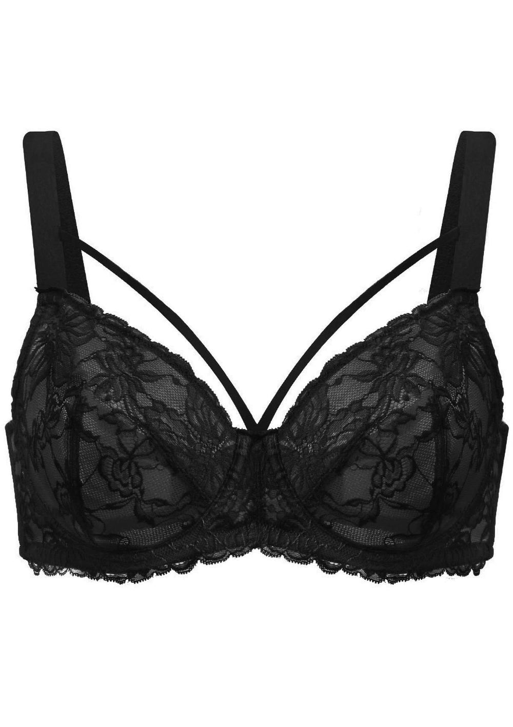 Buy online Lace Detail Styled Back Bra from lingerie for Women by Piftif  for ₹550 at 45% off