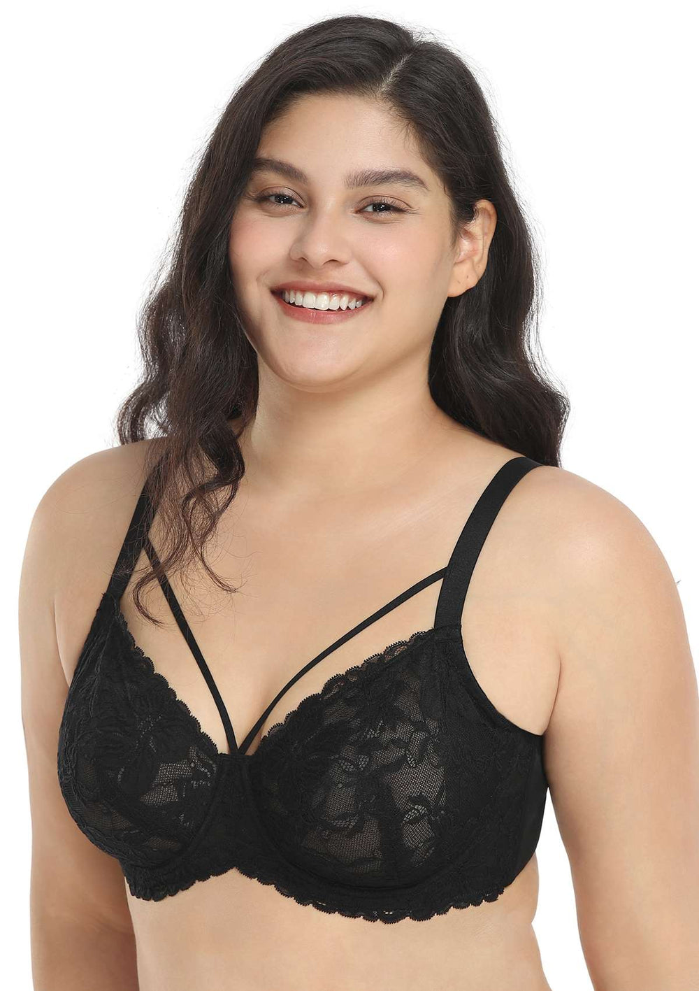 Plus Size - Full-Coverage Unlined Lace Straight Back Bra - Torrid