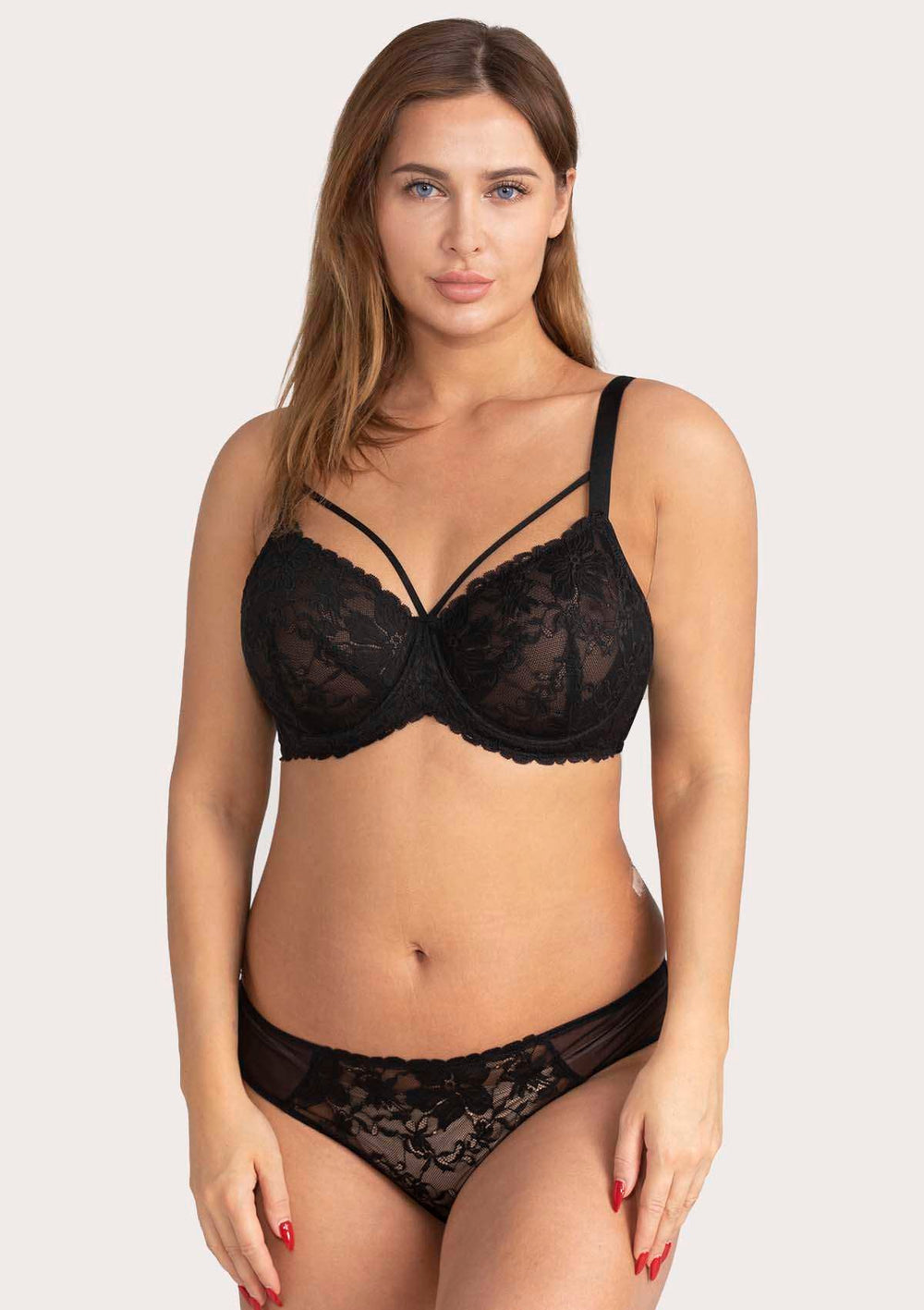Buy HSIA Minimizer Bra for Women,Unlined Non Padded Lace Sexy Plus Size Bras  Full Figure Black Bras