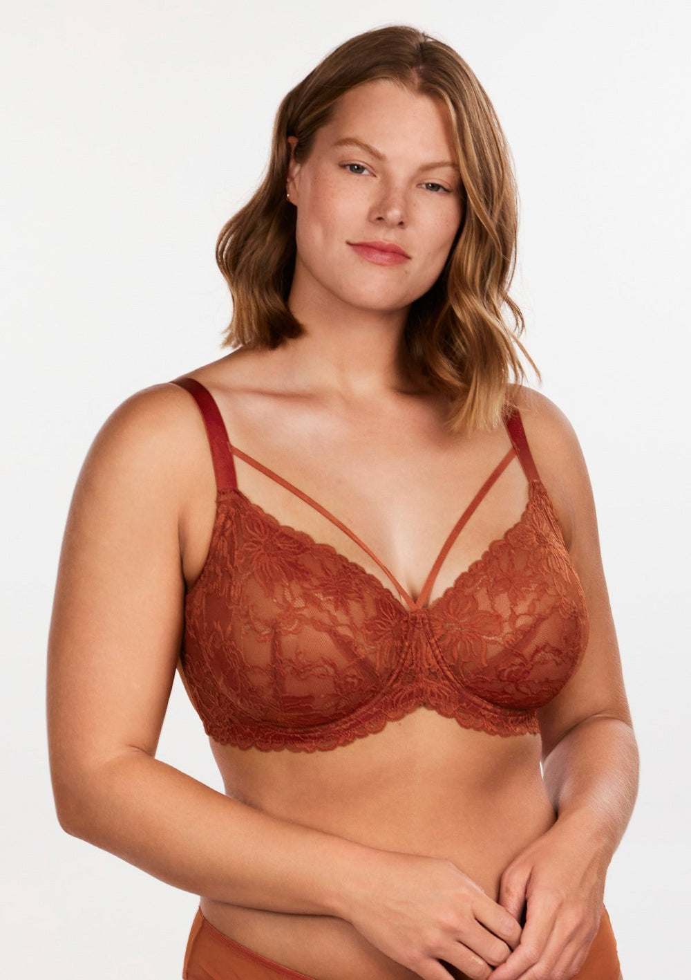 🌹👀 Get ready for the season's hottest trend with our Pretty In Petals Red Unlined  Strappy Lace Bra! This bold and beautiful bra is the…