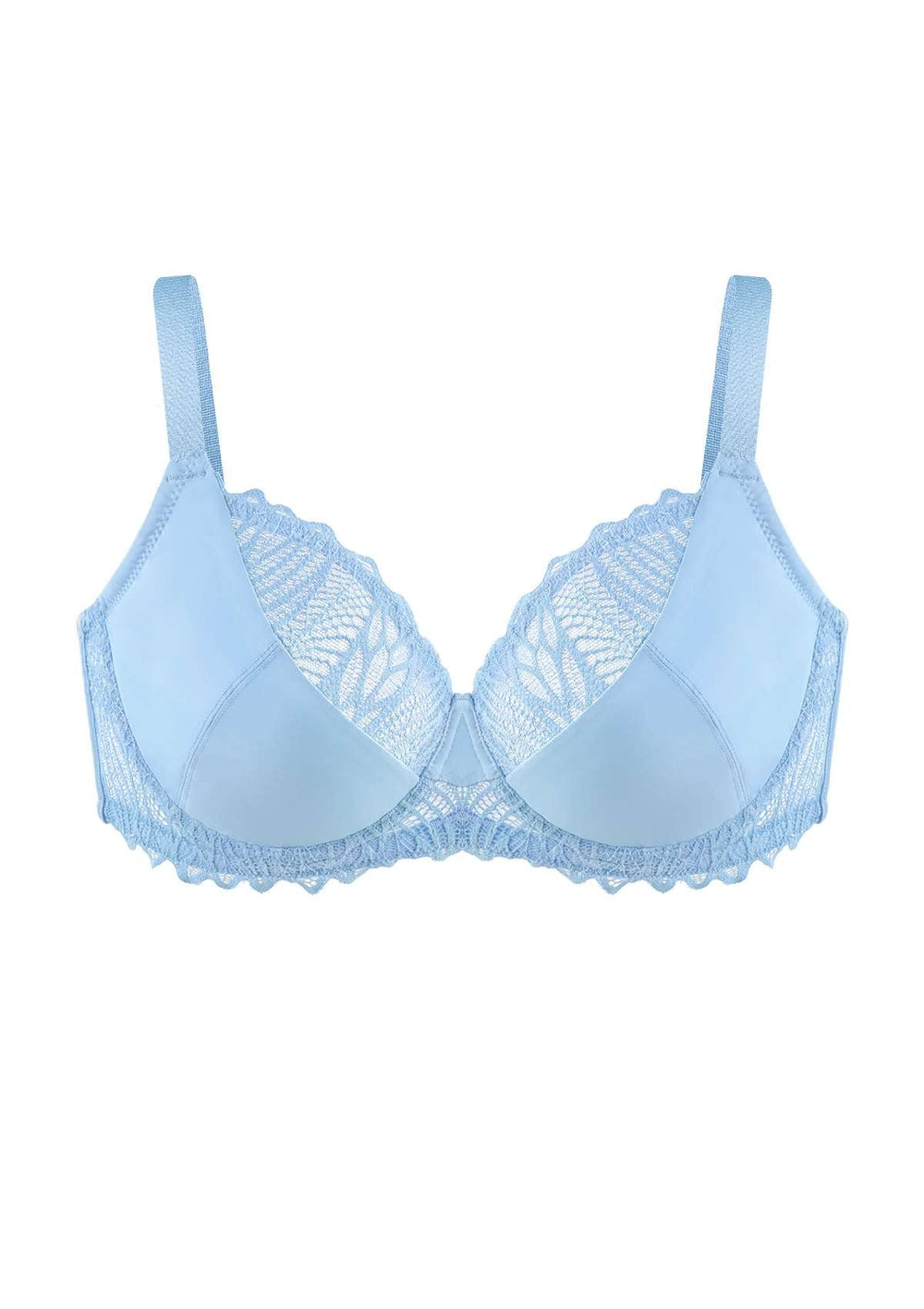 SOLD OUT! New! Beautiful Blue Bra and Underwear Set with Hot Pink Lace Trim  42C/Size 9