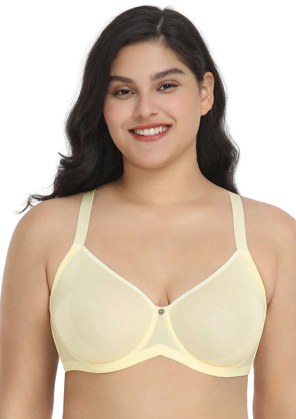 Women's Cotton Bra Seamless Unlined Plus Size Comfort Full Coverage Bra 34I