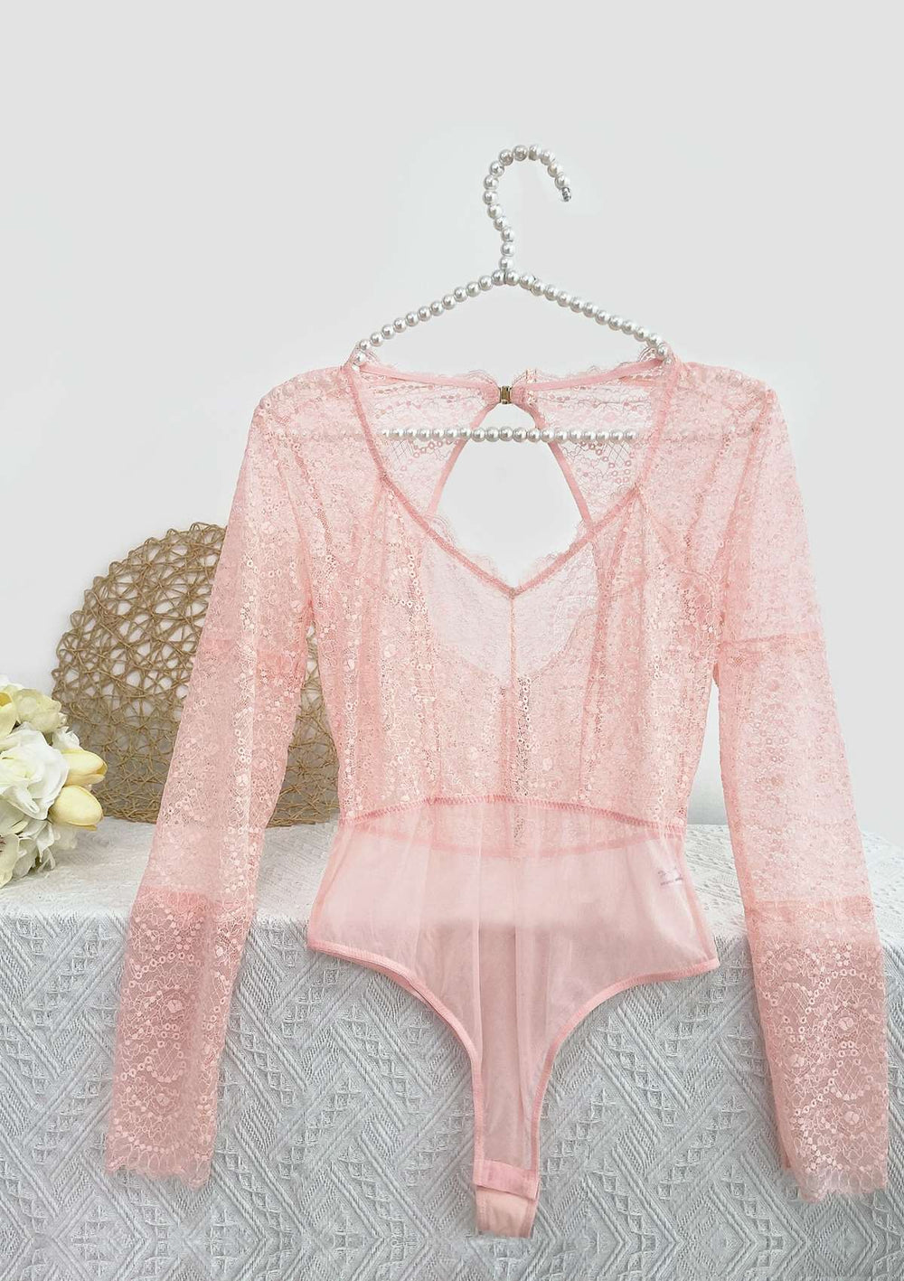 HSIA Stylish Long Sleeve Lace Teddy: Sexy and Sensual Lingerie