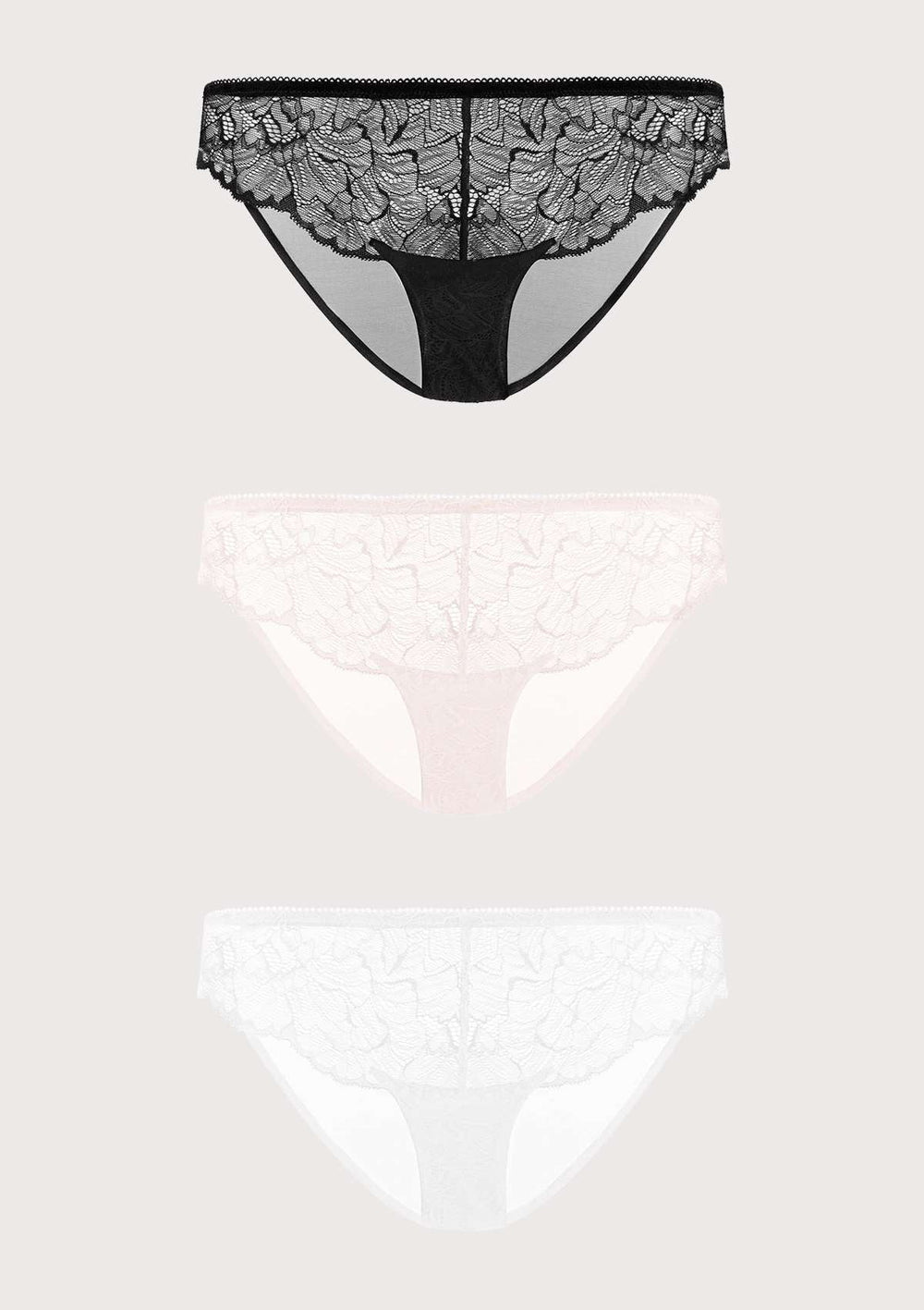HSIA Blossom Unlined Biscay Blue Lace Bra Set