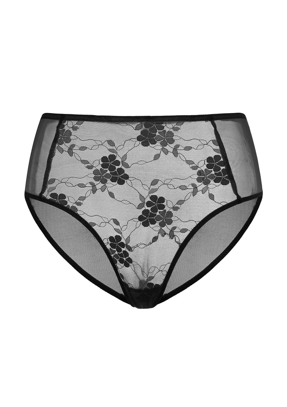 HSIA Spring Romance High-Rise Floral Lacy Panty-Comfort in Style