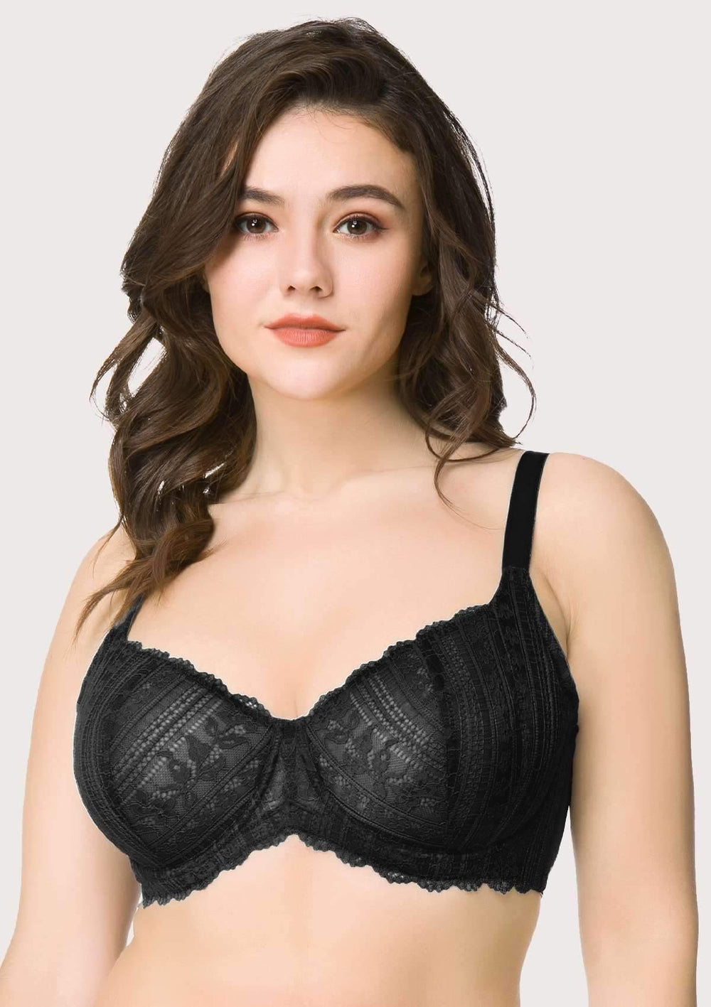  XMSM Women's Sexy Widening High Wings Bra Large Size