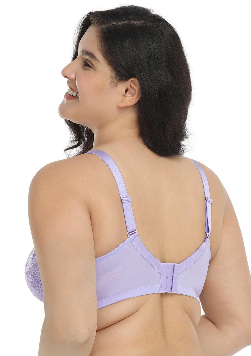 HSIA Plus Size Bras for Women Full Coverage Back Fat Underwire Unlined Bras  Black 42DD