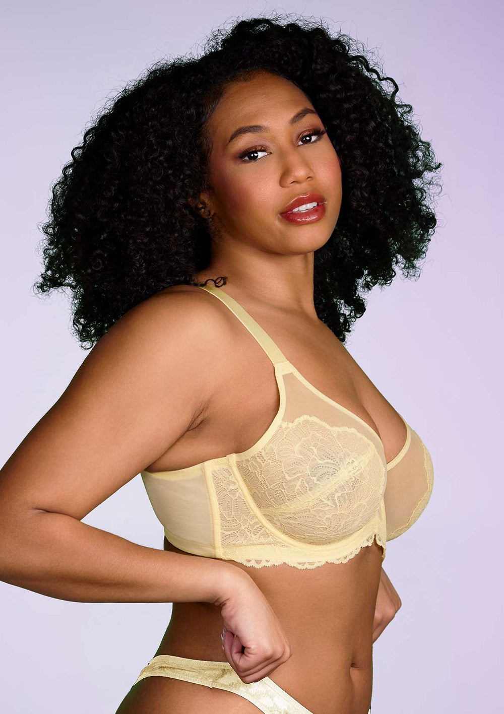 HSIA Chrysanthemum Plus Size Lace Bra: Back Support Bra for Posture