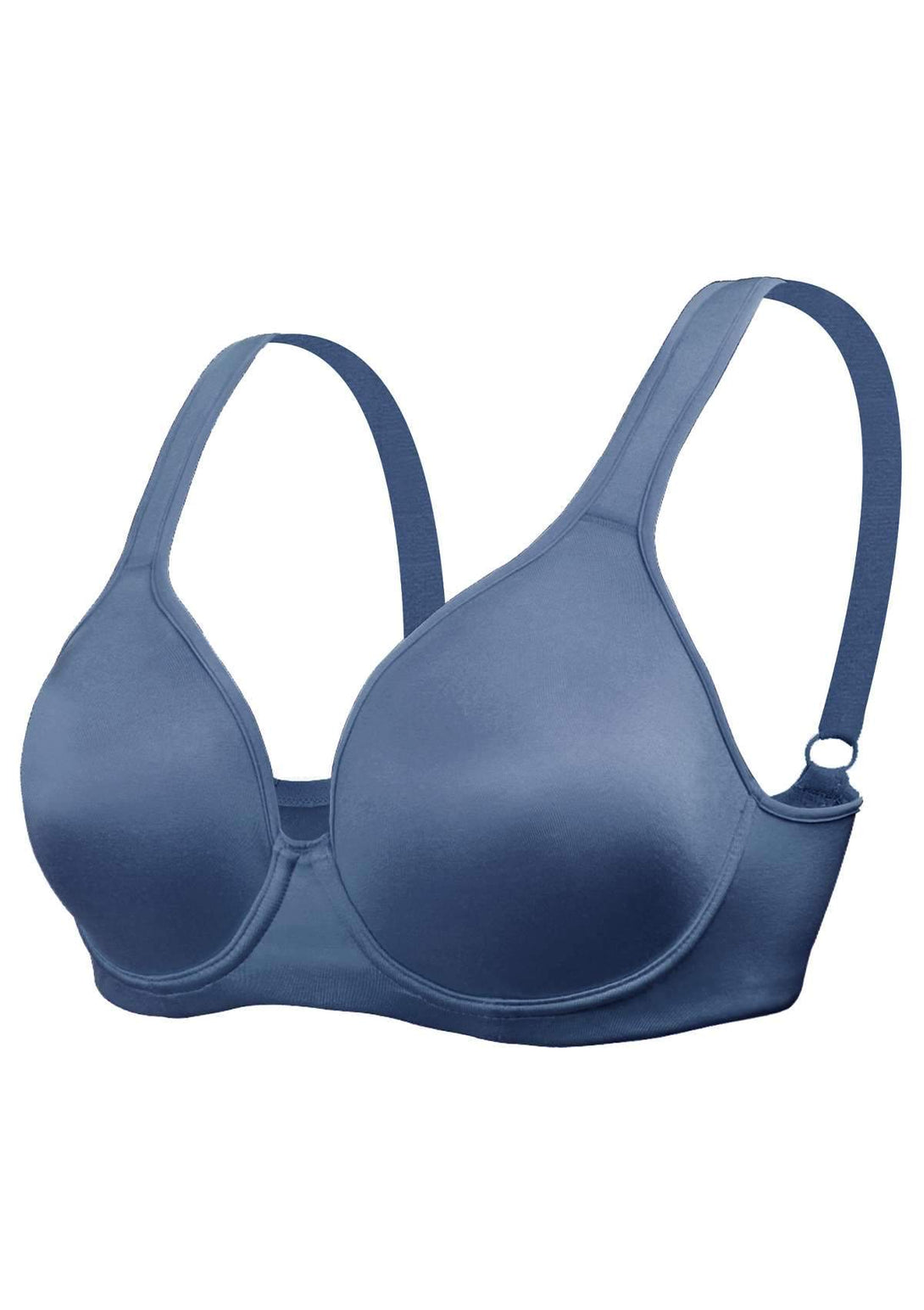 Blue Unlined Full Coverage Bra | HSIA