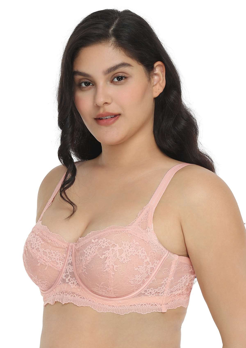 Steamy Floral Padded Lace Balconette Bra
