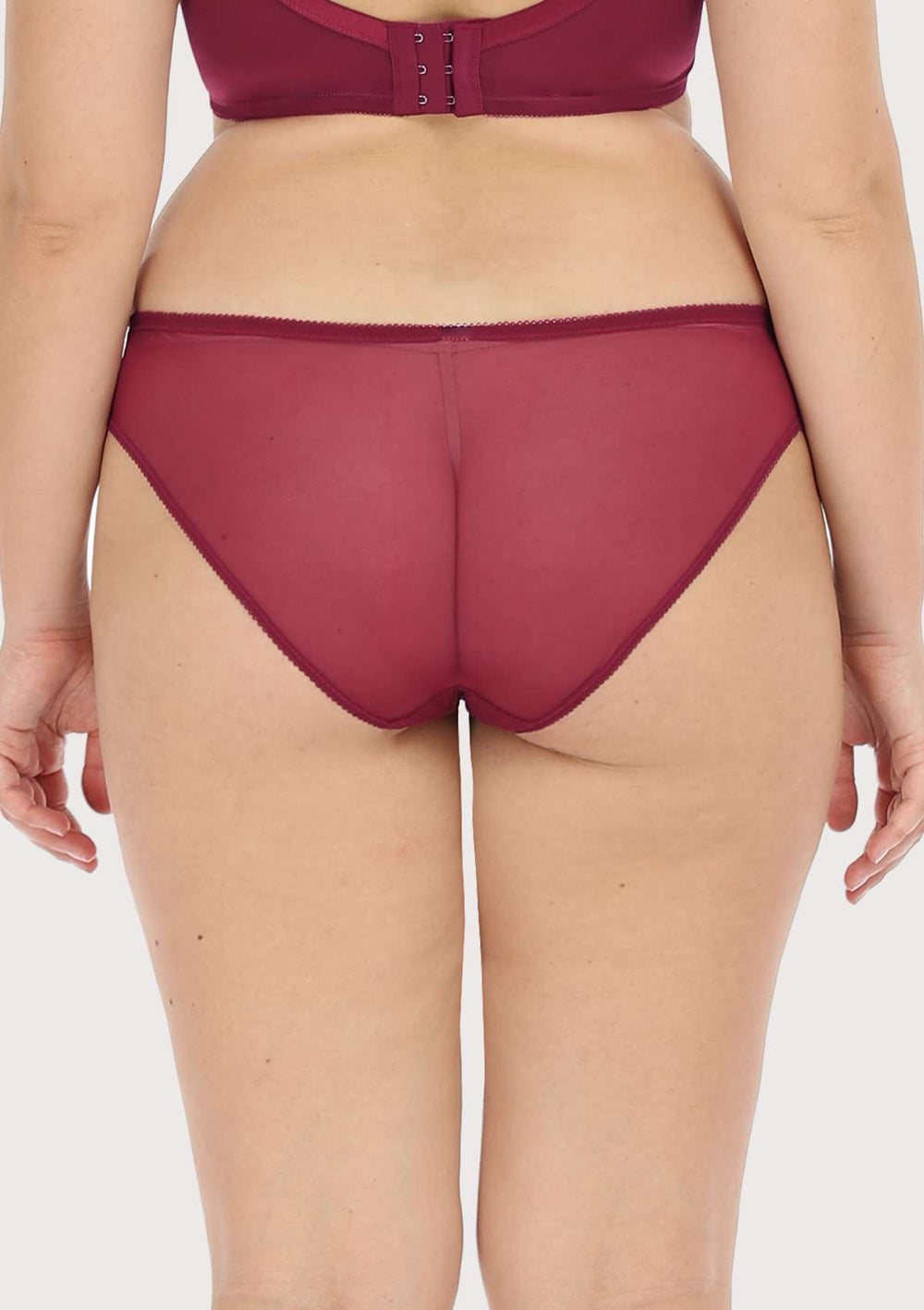 Delphine Knickers Red Mesh