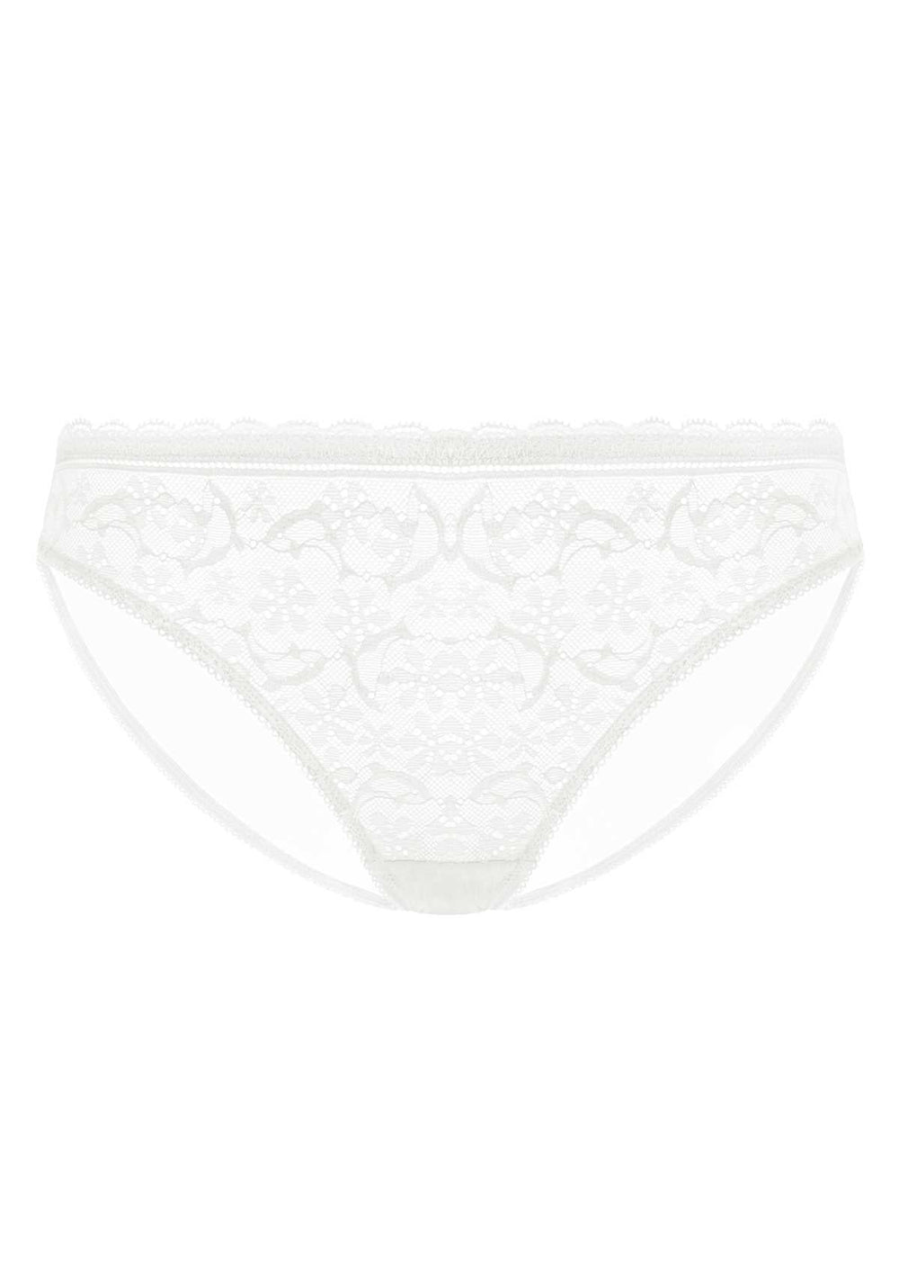 HSIA Anemone Lace Mesh Dolphin-Patterned Mid-Low Rise Bikini Underwear