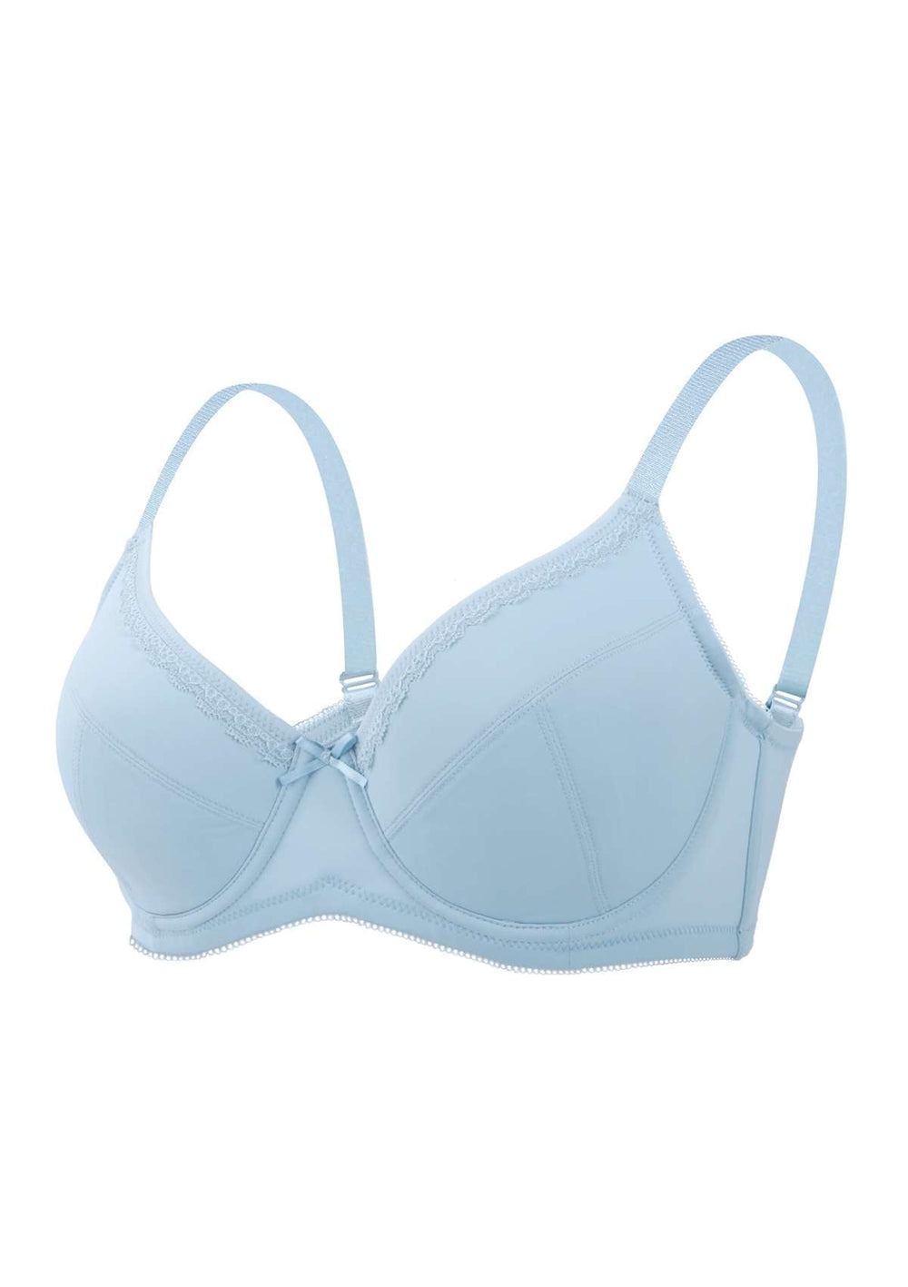 Trylo Blue Color Comfortable and smooth wireless padded Bra-ANNIEBLU