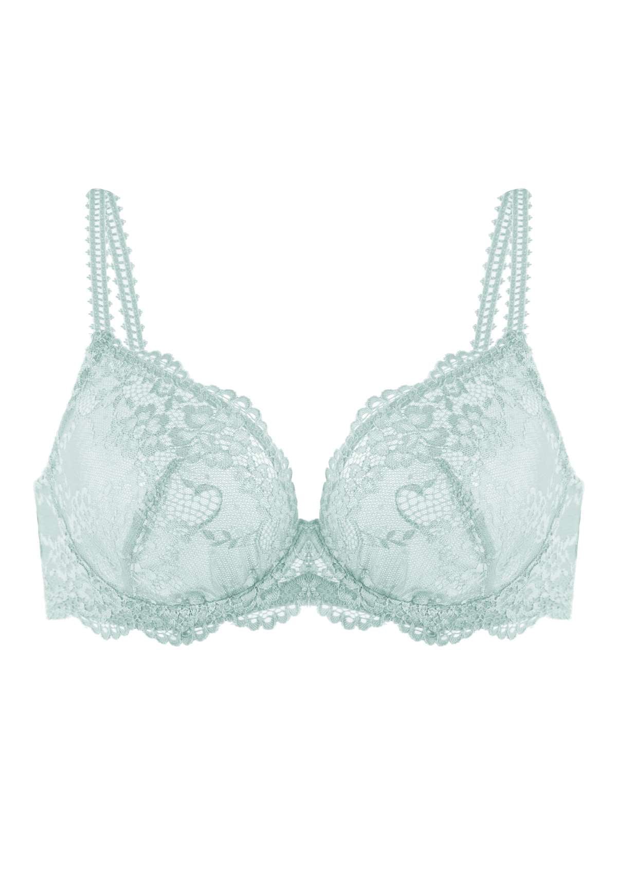 HSIA Floral Lace Unlined Underwire Balconette Bra for Smaller Busts