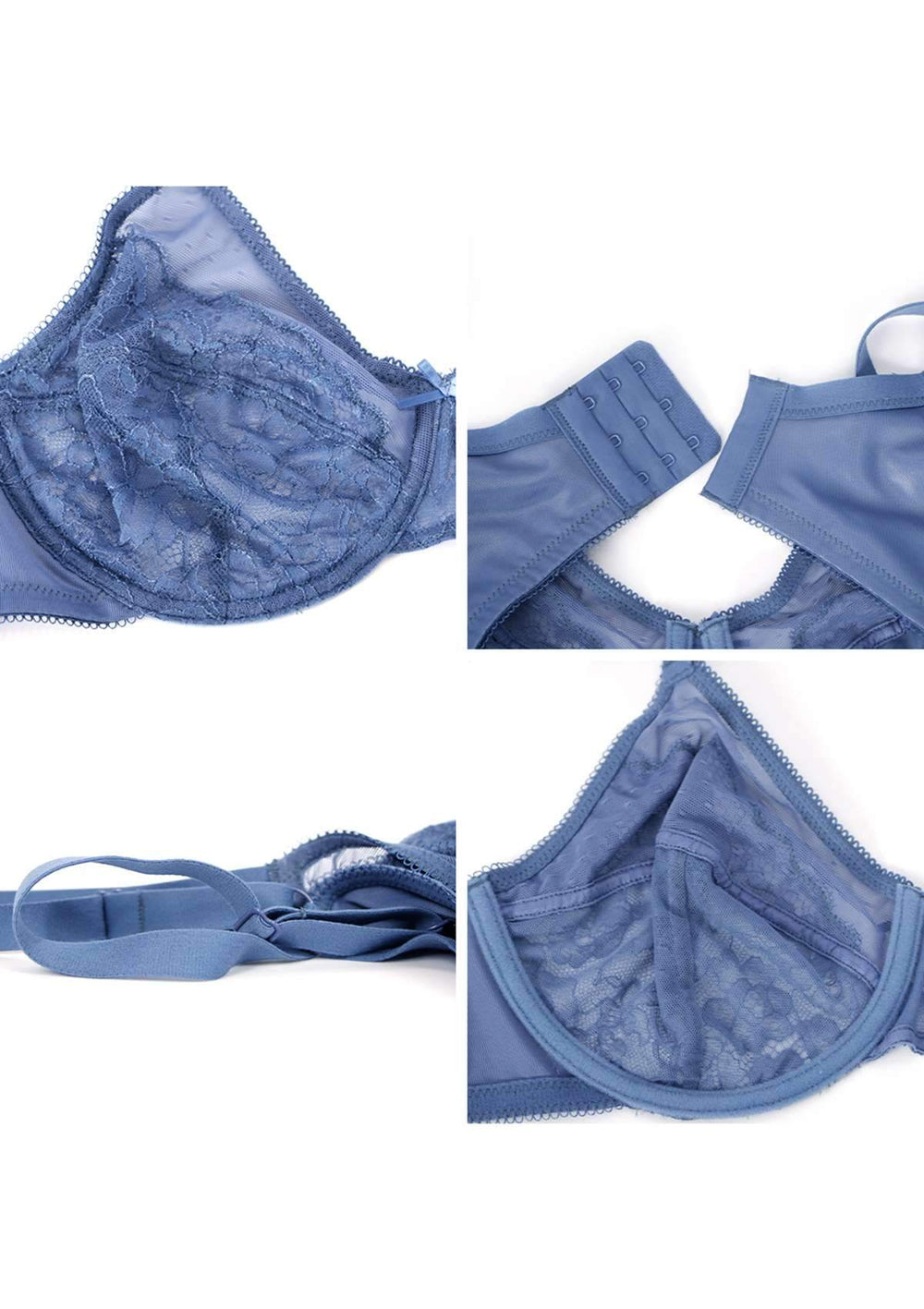 Lingerie Bra Underwire Underwear in Blue -  Denmark