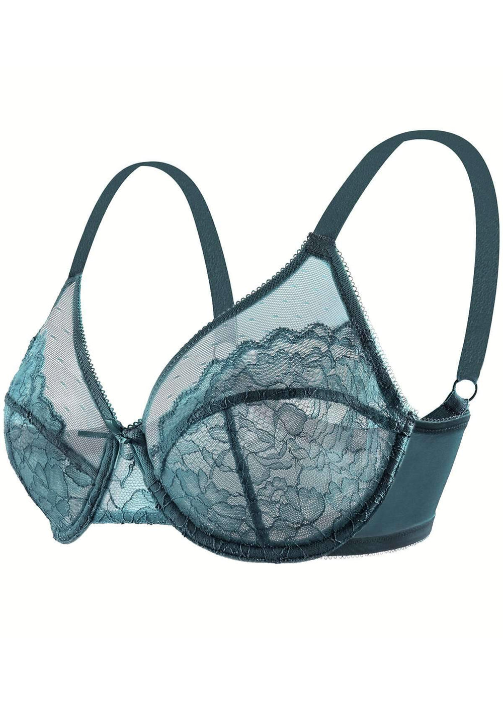 Soma Periwinkle Blue Sensuous Lace Unlined Undewire Full Figure