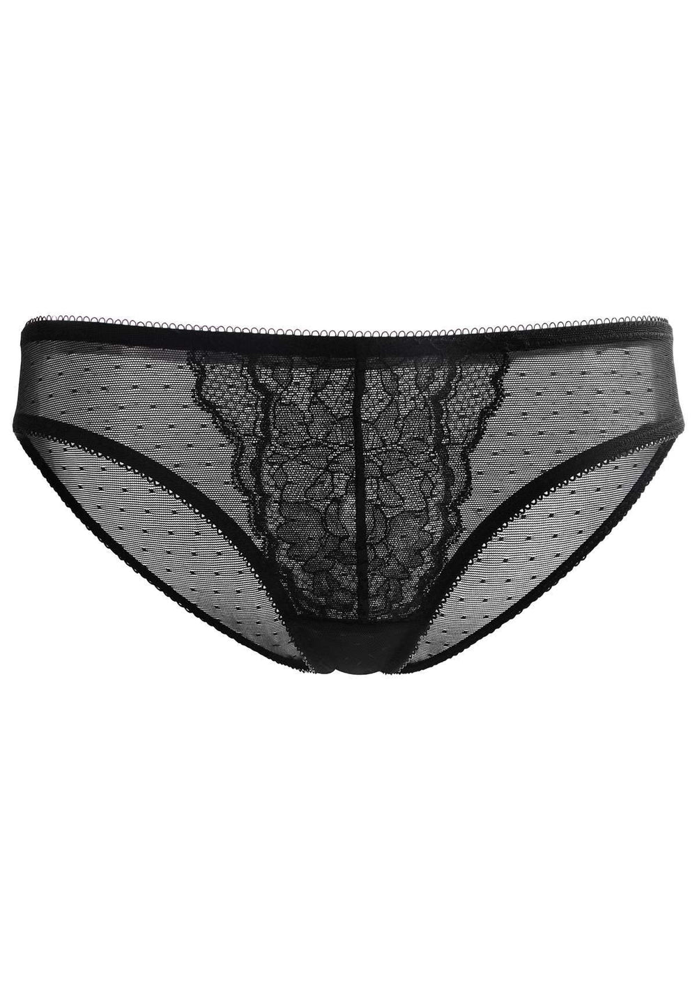 Ladies Sheer Mesh Transparent Net Sexy Knickers Panties Briefs Elasticated  8-12 