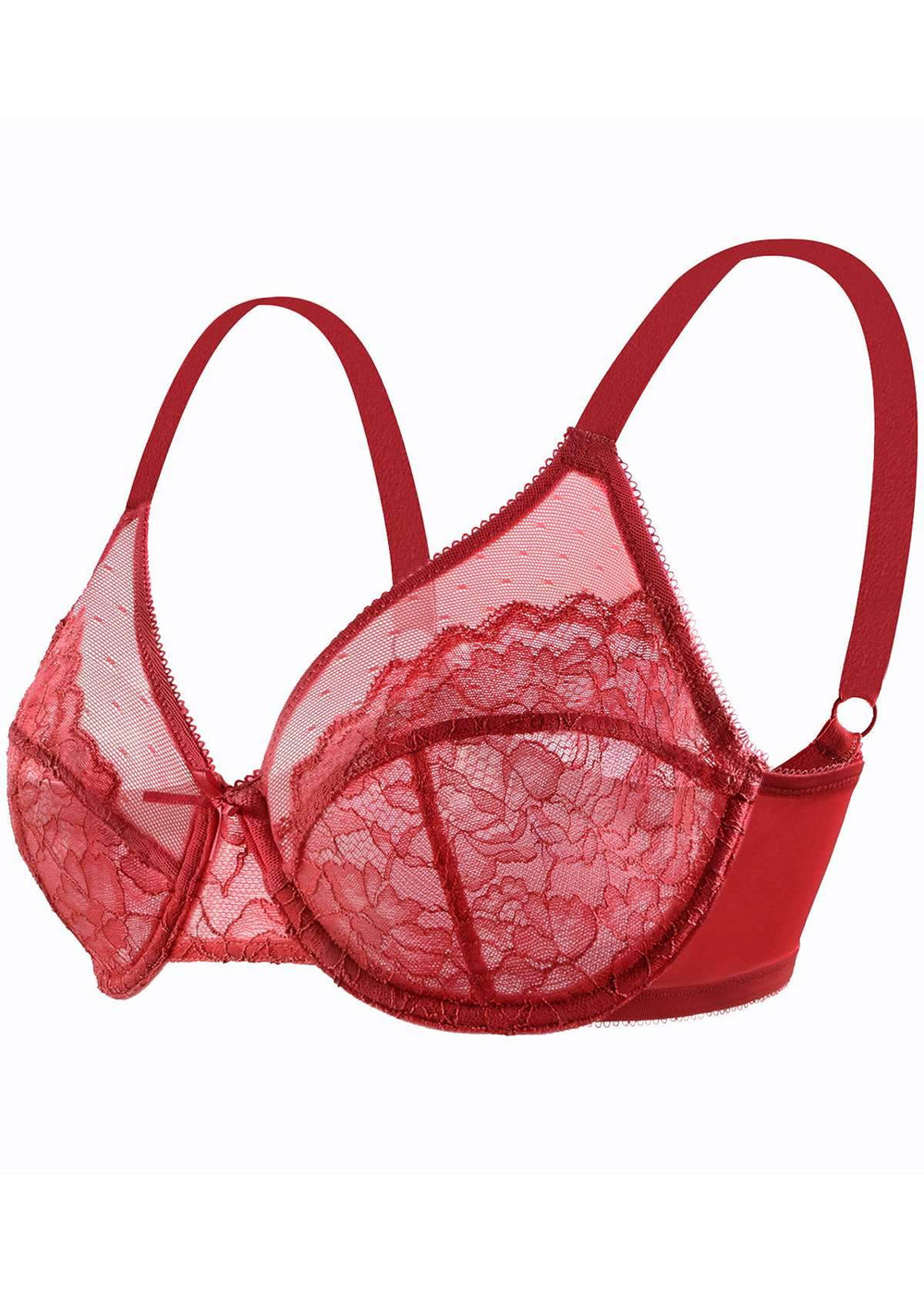 Barely Breezies Set of 2 Underwire Lined Mesh Bras ($52) ❤ liked