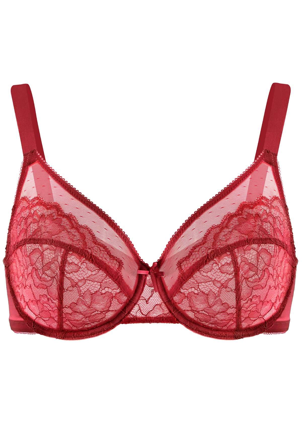 HSIA Enchante Full Support Lace Underwire Bra: Ideal for Big Breasts