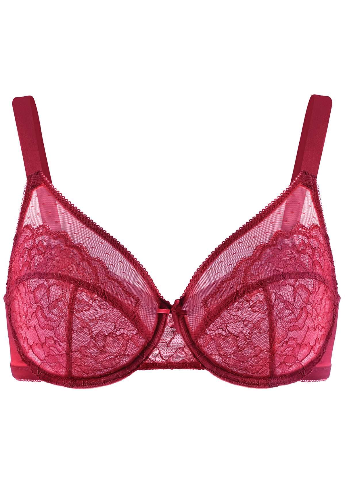 HSIA Enchante Full Support Lace Underwire Bra: Ideal for Big Breasts